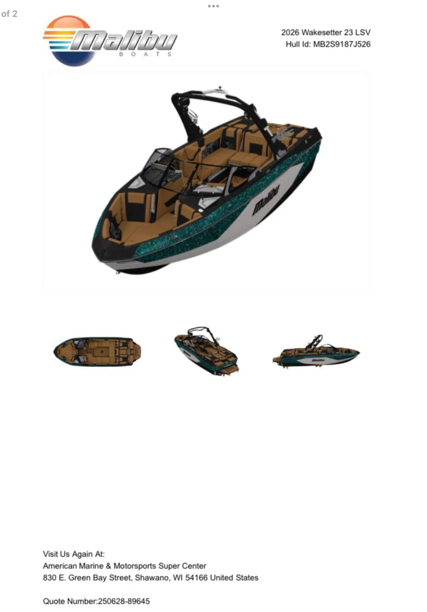 2026 MALIBU Wakesetter 23 LSV w/M6DI & TRL