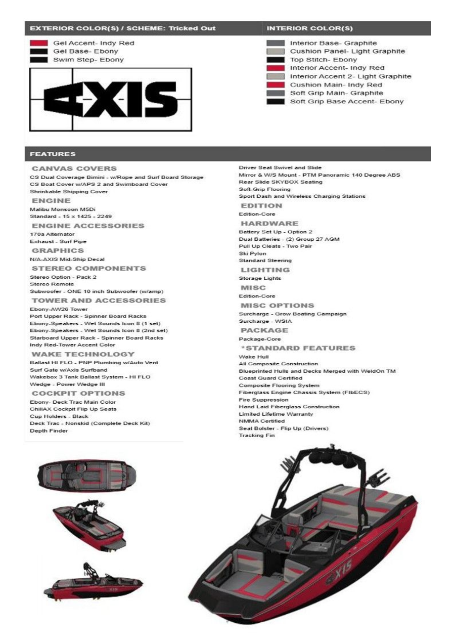 2026 Axis Boats A225 for sale in Memphis, Tennessee