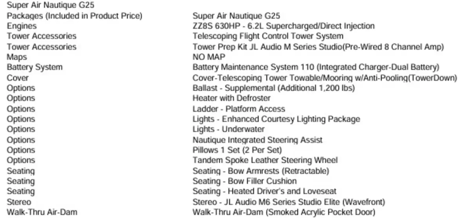 2026 NAUTIQUE G25 W/ZZ8S 630HP SUPERCHARGED POWER PLANT