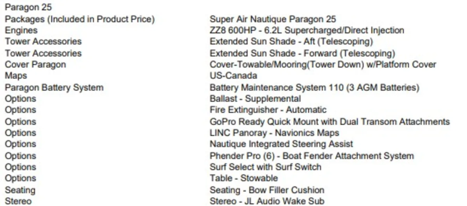 2023 NAUTIQUE G25 Paragon W/ZZ8 600HP SUPERCHARGED POWER PLANT.  162 HOURS