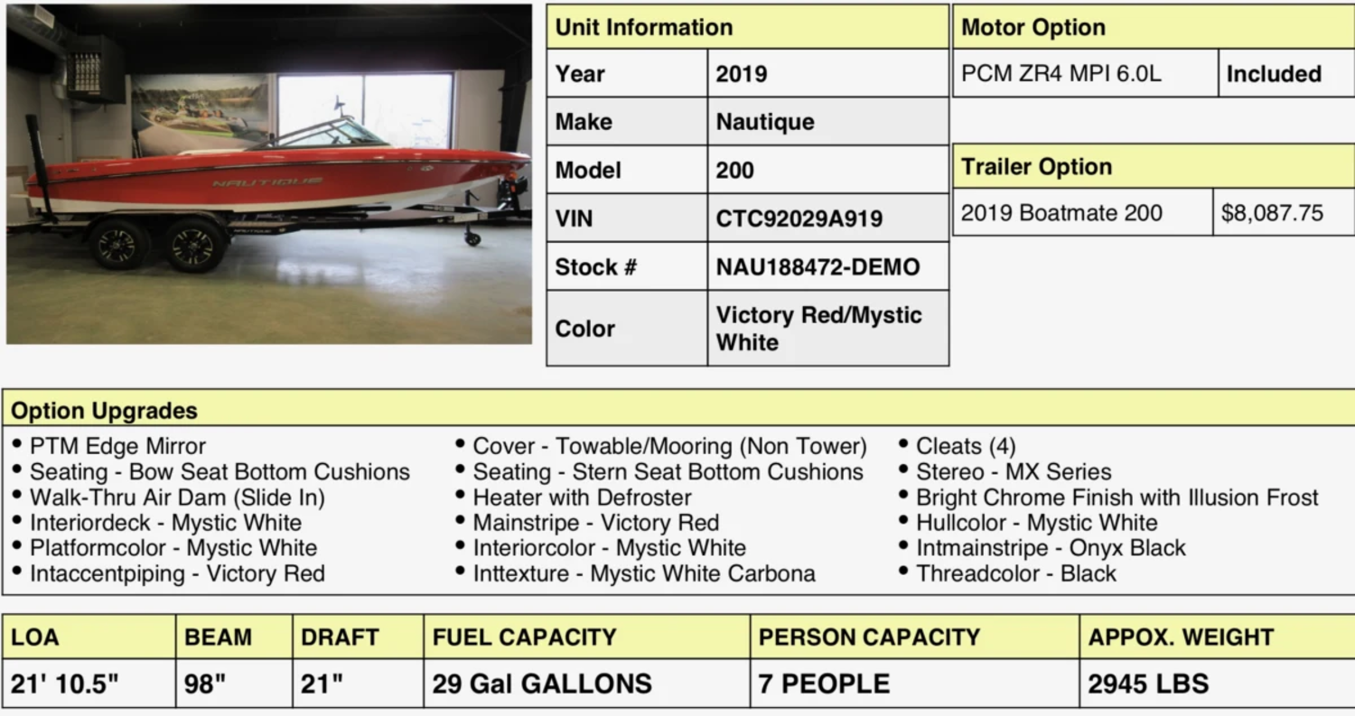 2019 Nautique Boats Ski Nautique 200 for sale in North Liberty, Iowa