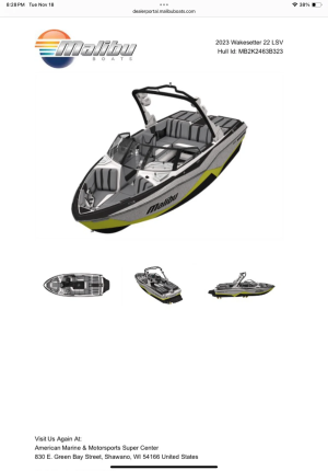 2023 Malibu Boats Wakesetter 22 LSV for sale in Shawano, Wisconsin