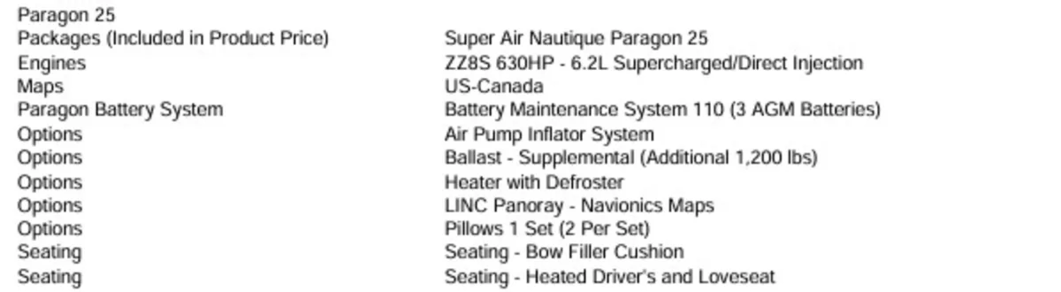 2026 NAUTIQUE G25 PARAGON W/ZZ8S 630HP SUPERCHARGED POWER PLANT