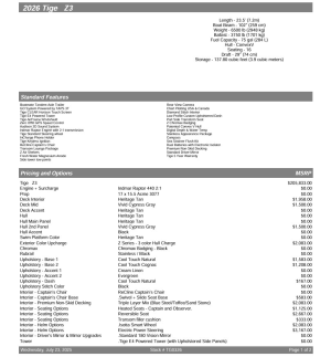 2026 Tige Boats Z3 for sale in Grandview, Missouri