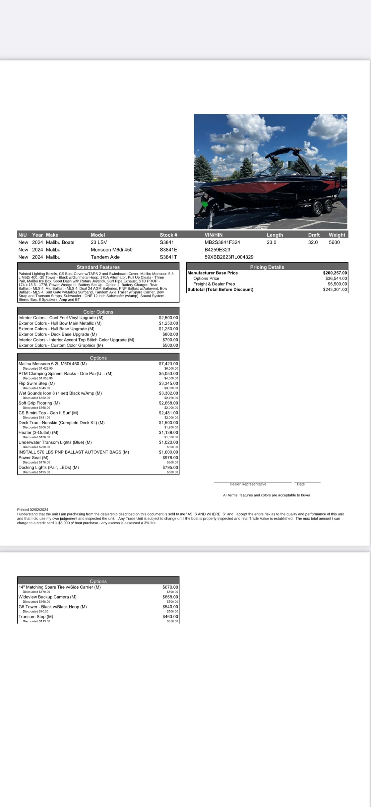 2024 Malibu Boats Wakesetter 23 LSV for sale in Lake Elsinore, California