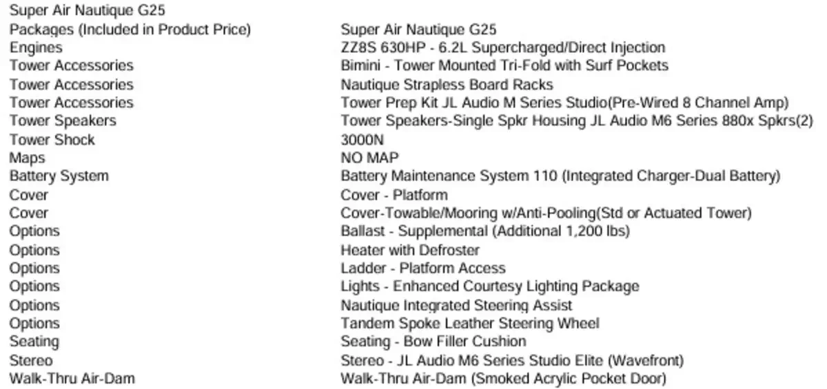 2025 Nautique G25 W/ZZ8S 630HP SuperCharged Power Plant