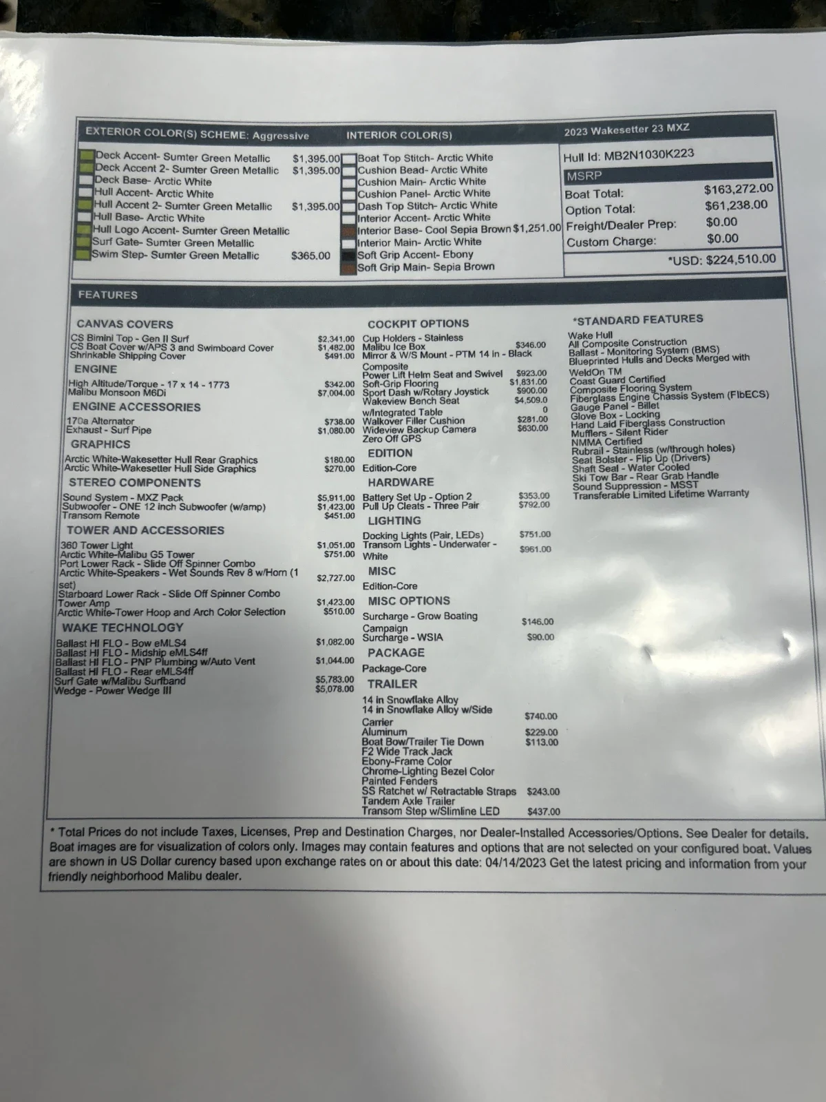 2023  Wakesetter 23 MXZ Malibu Boats for sale in Abilene Texas