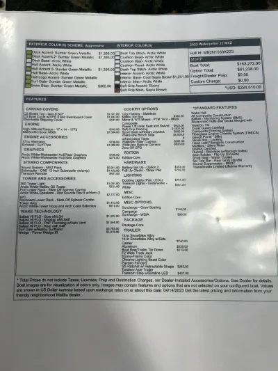 2023  Wakesetter 23 MXZ Malibu Boats for sale in Abilene Texas