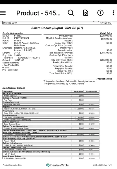 2024 Supra Boats SE for sale in columbia, Tennessee