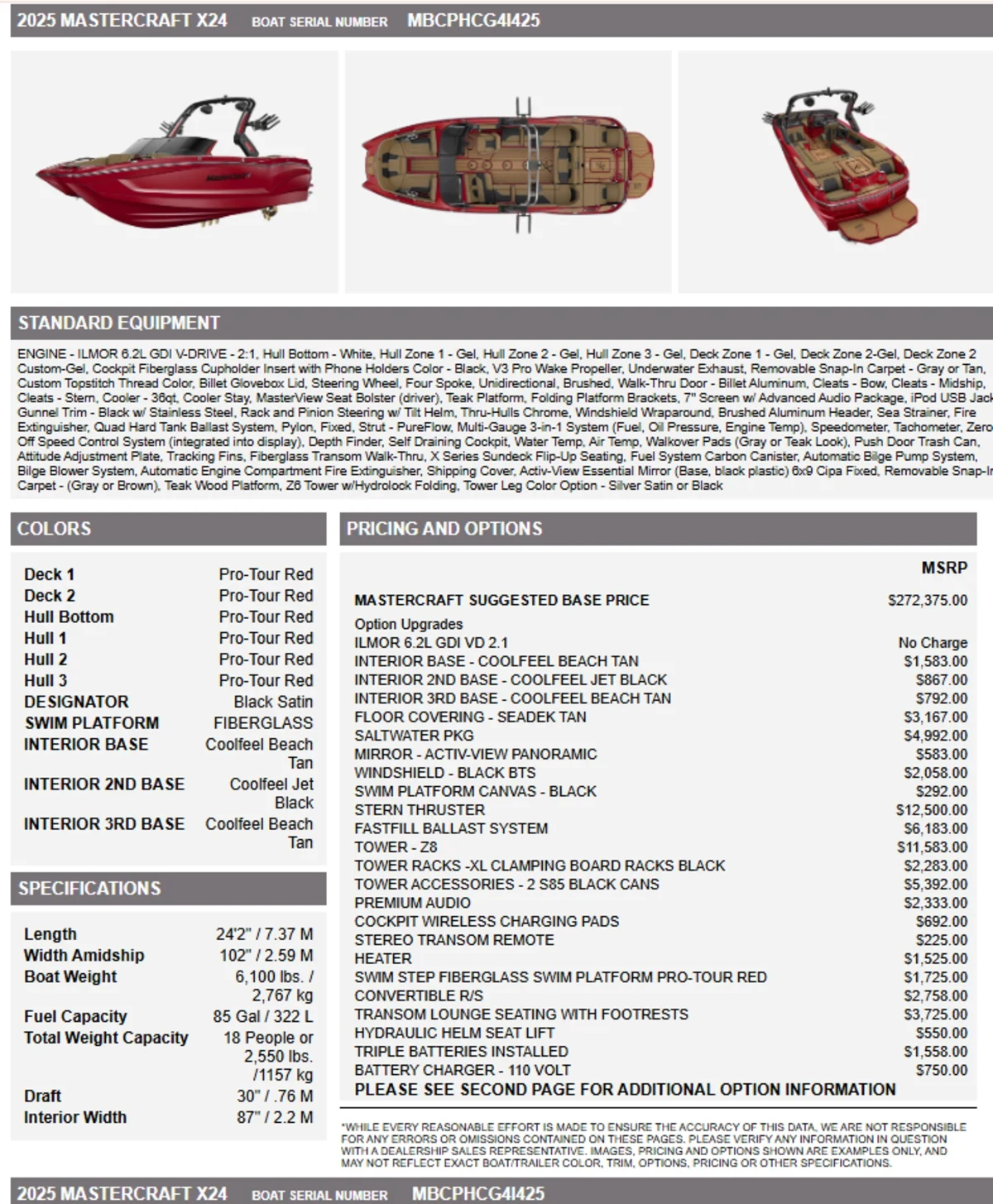 2025 Mastercraft Boats X24 for sale in boynton beach, Florida