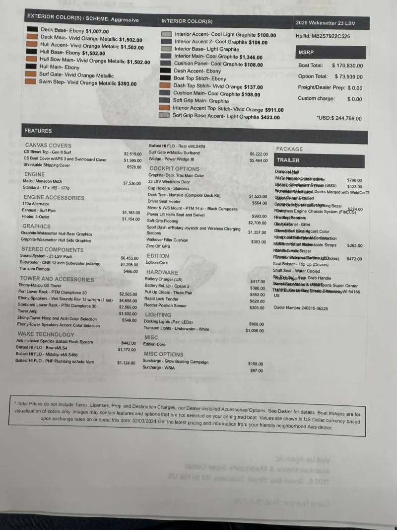 2025 Malibu Boats Wakesetter 23 LSV for sale in Shawano, Wisconsin