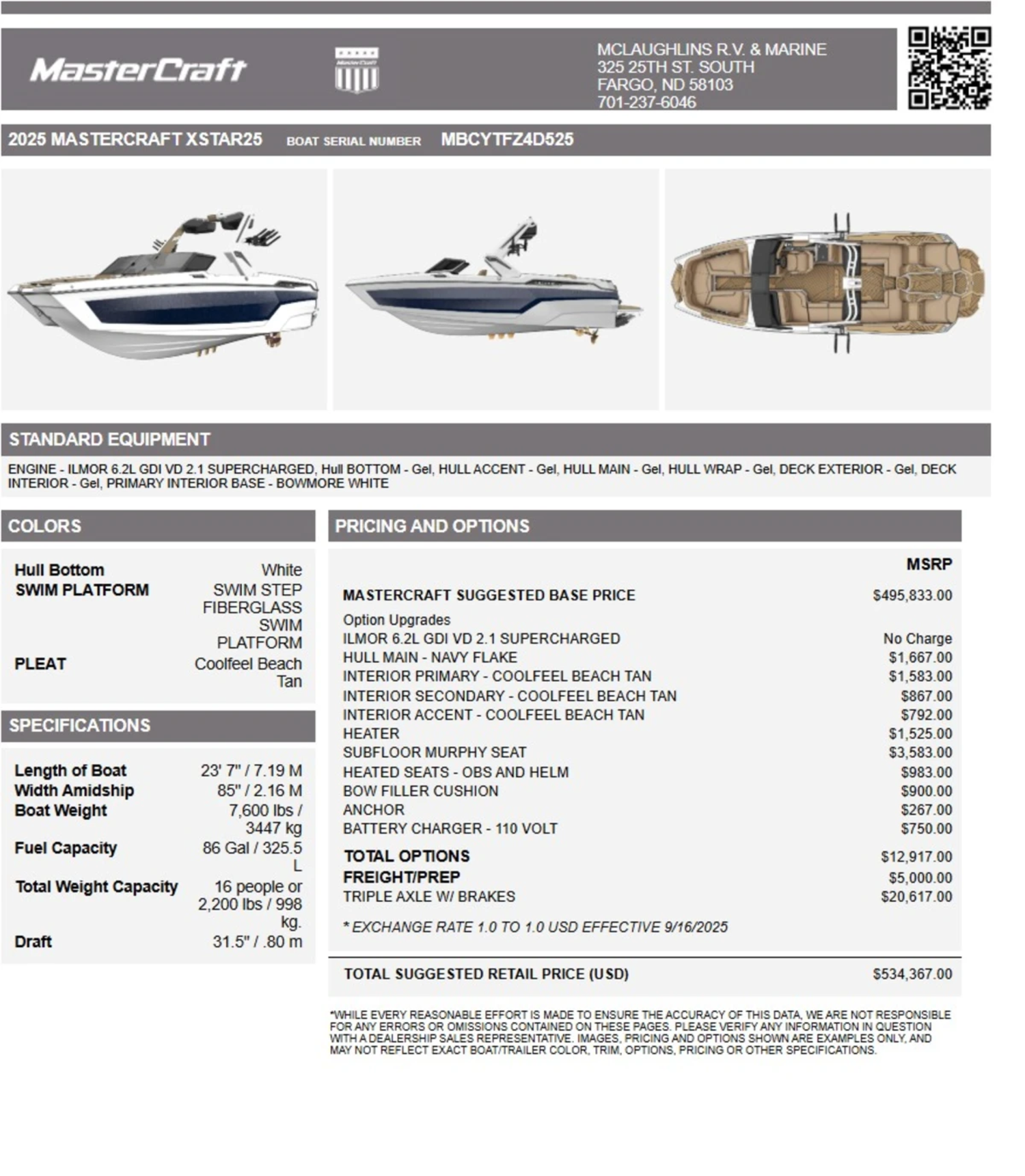 2025 MASTERCRAFT XSTAR 25