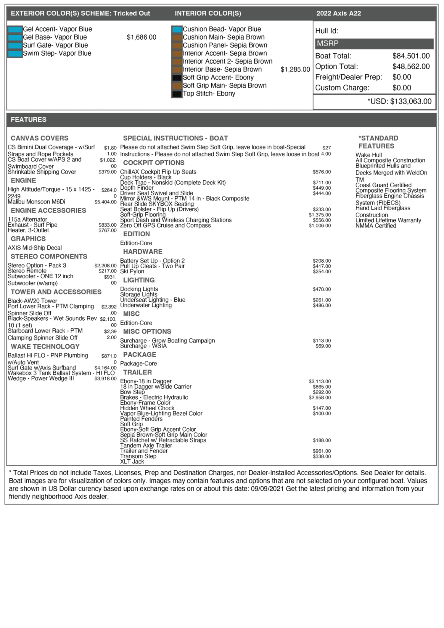 2022 Axis Boats A22 for sale in Granby, Colorado