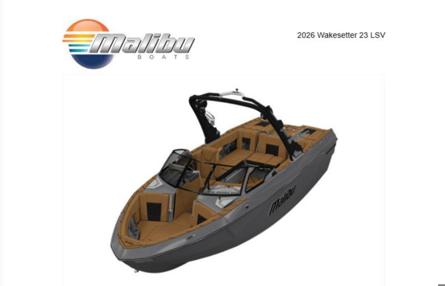 2026 Malibu Boats 23 LSV