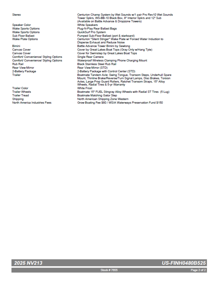 2025 Centurion Boats Nv213 for sale in Discovery Bay, California