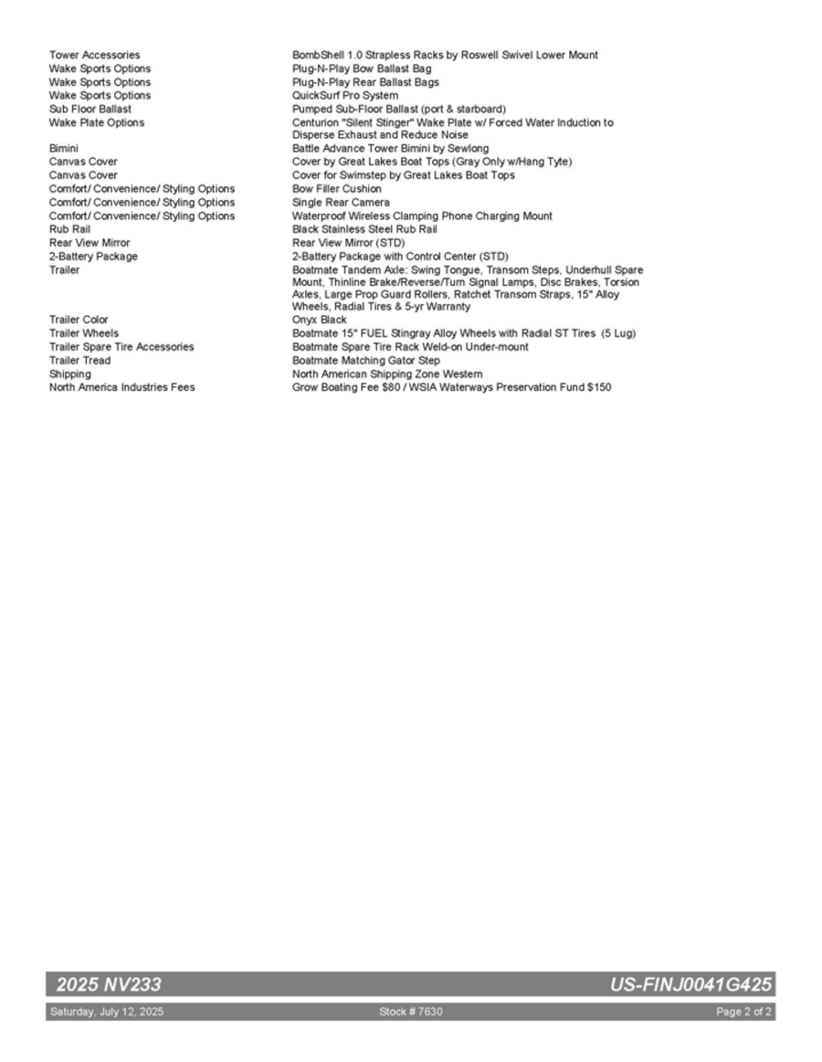 2025 Centurion Boats Nv233 for sale in Discovery Bay, California