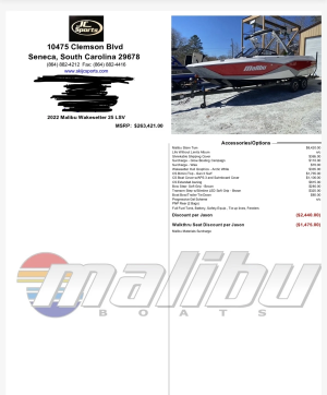 2022 Malibu Boats Wakesetter 25 LSV for sale in Seneca, South Carolina