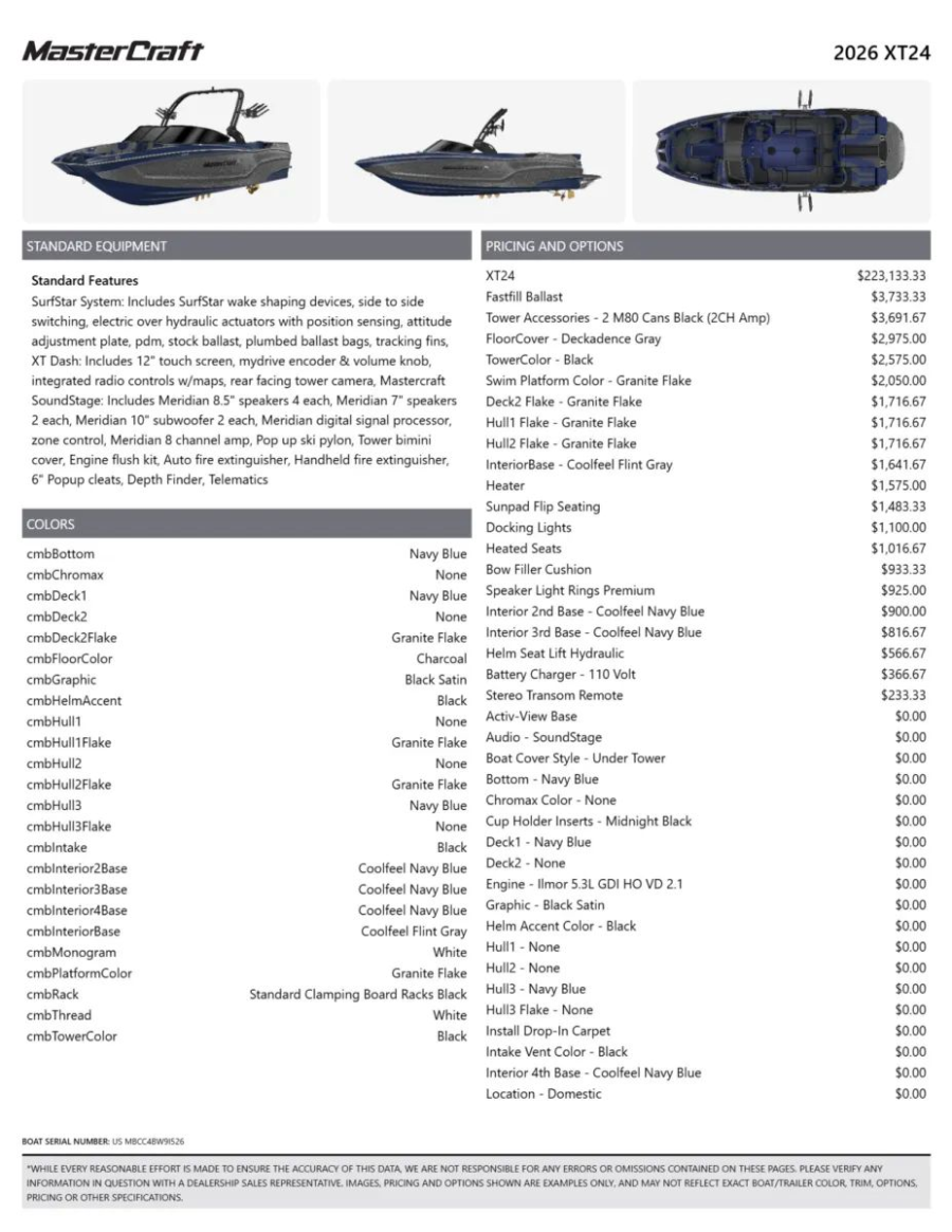 2026 Mastercraft Boats XT24 for sale in Fargo, North Dakota