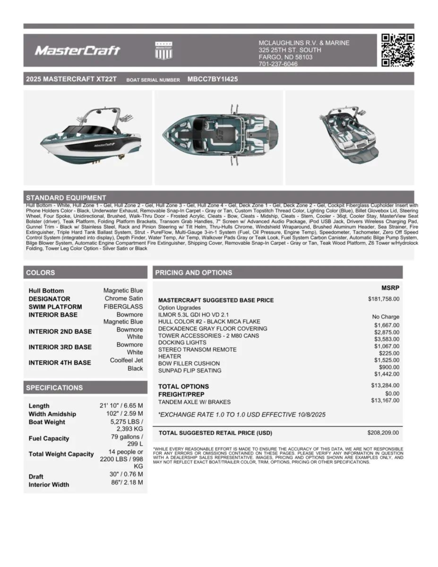 2025 MASTERCRAFT XT22T DEMO