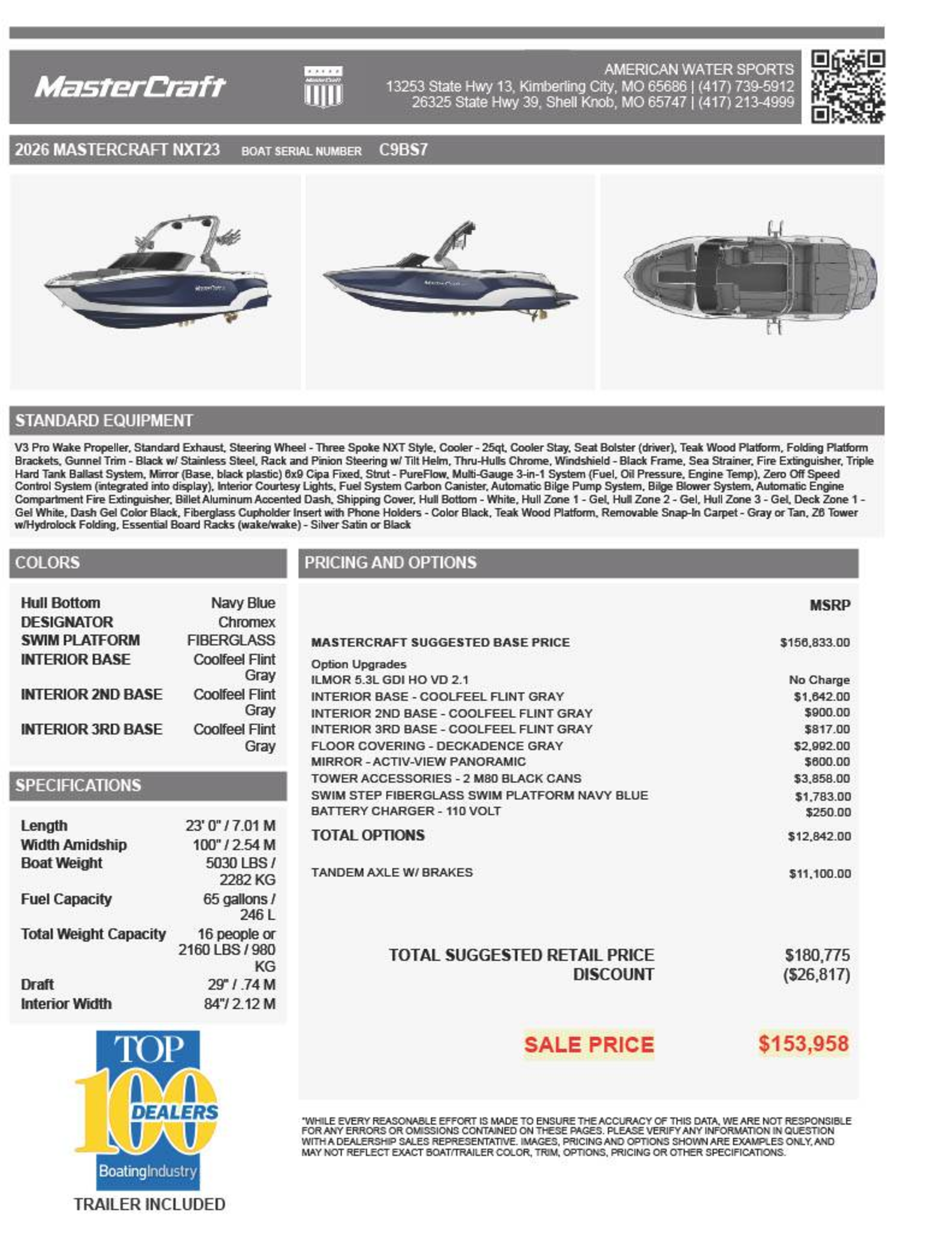 2026 Mastercraft NXT23
