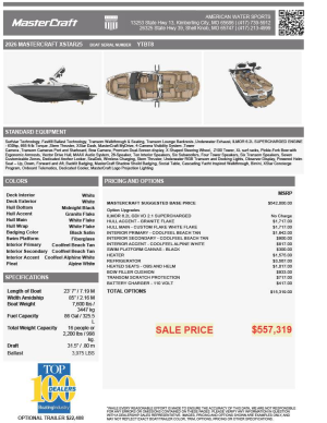 2026 Mastercraft Boats ProStar for sale in Shell Knob, Missouri