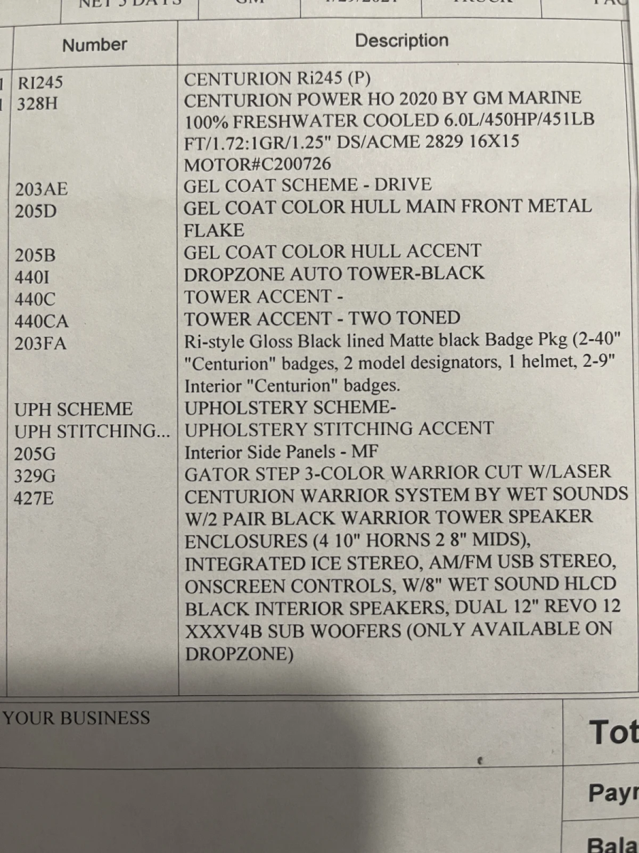 2021 Centurion Boats Ri245 for sale in winchester, Tennessee