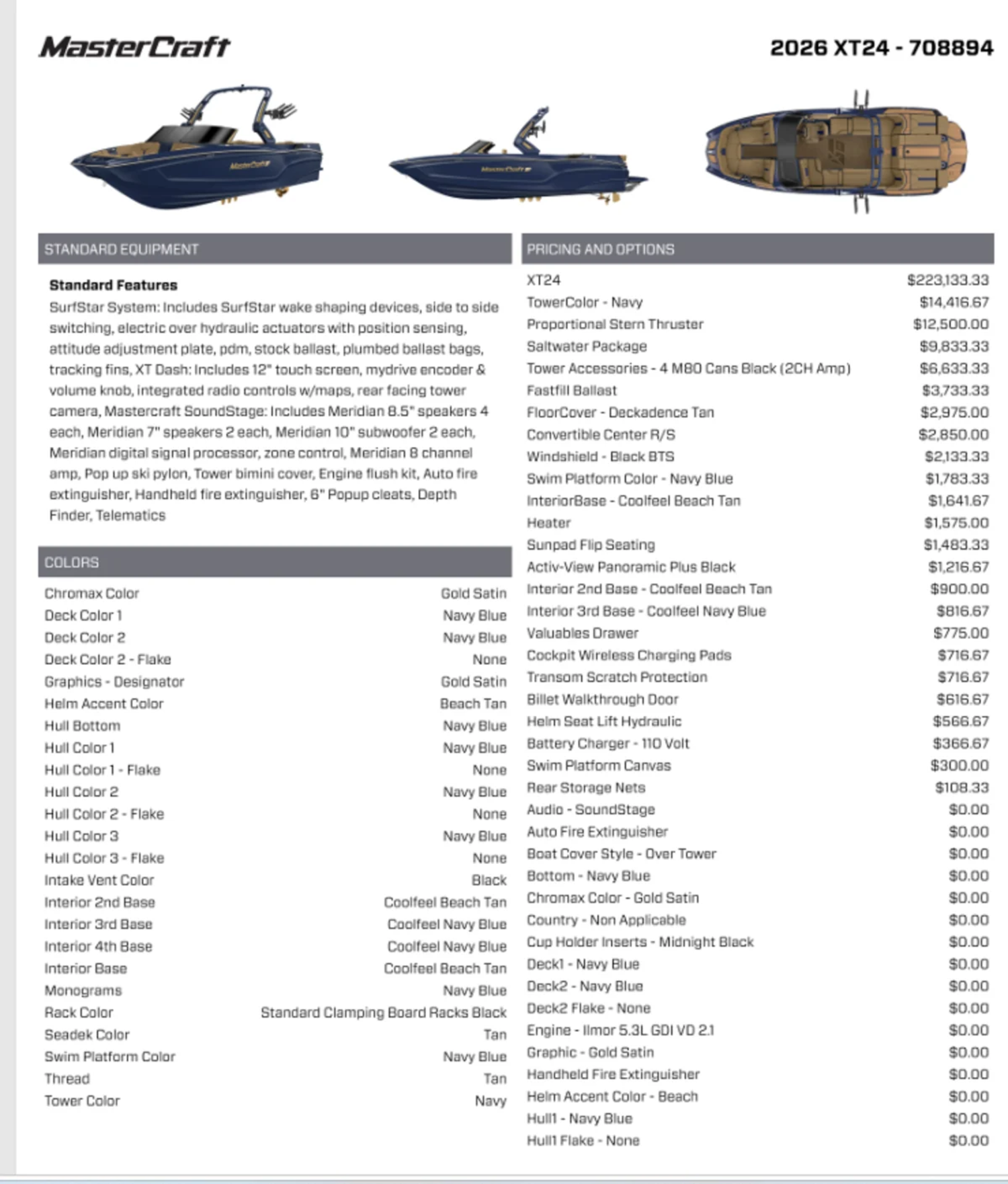 2026 Mastercraft XT24