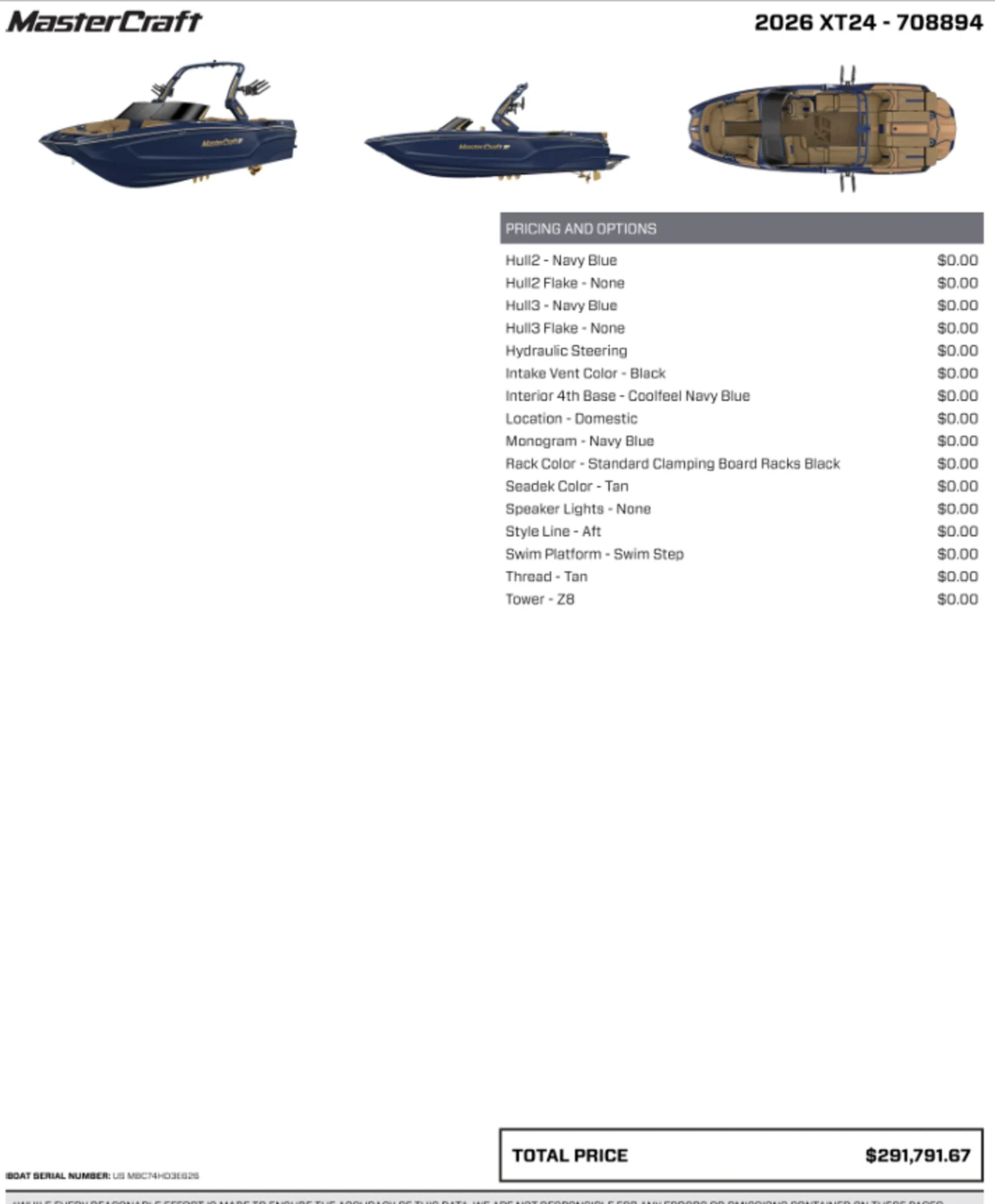 2026 Mastercraft XT24