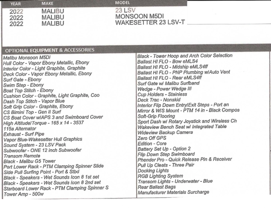 2022 Malibu Boats Wakesetter 23 LSV for sale in Newberry, South Carolina