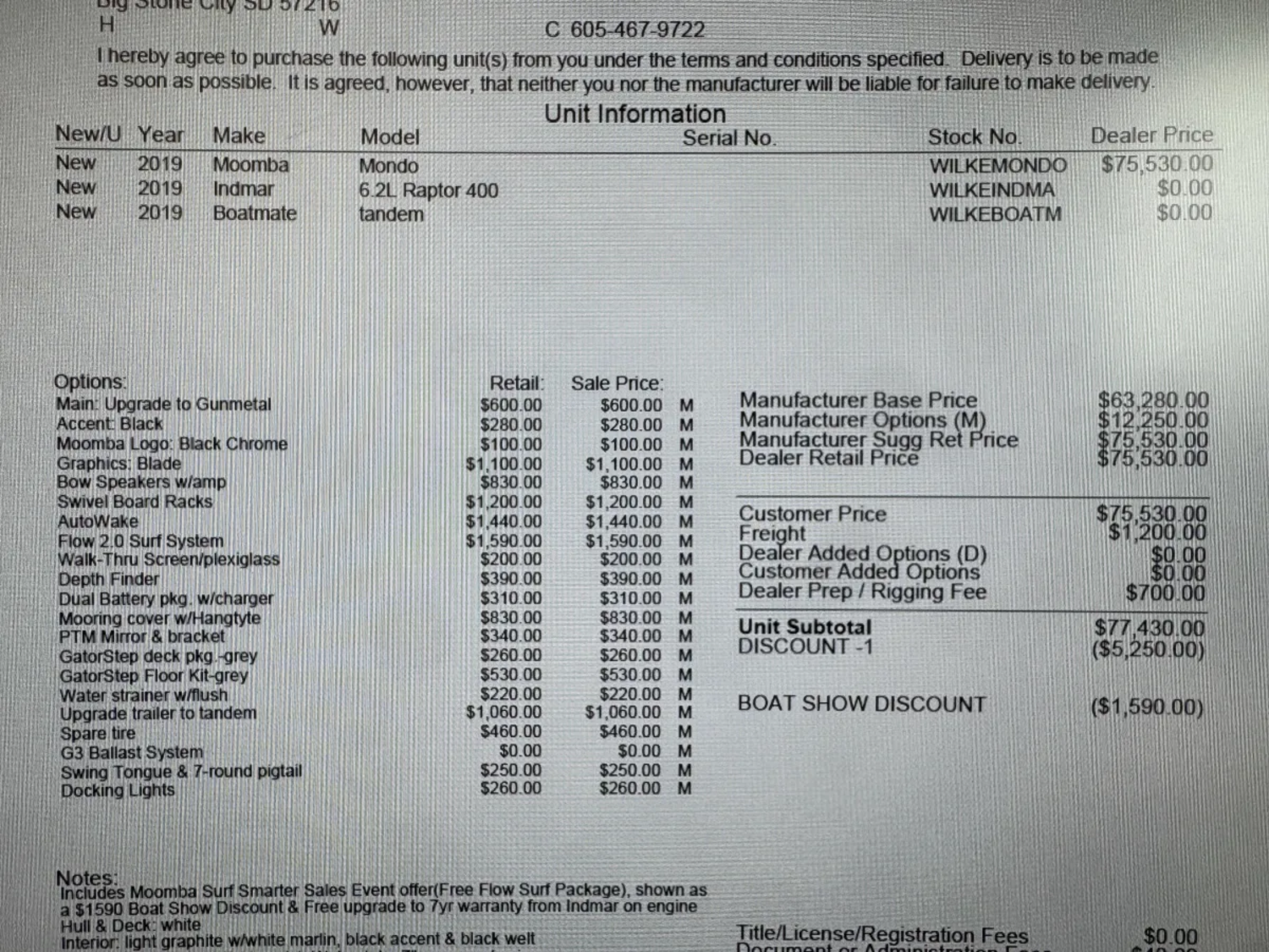2019 Moomba Boats Mondo for sale in Big Stone City, South Dakota