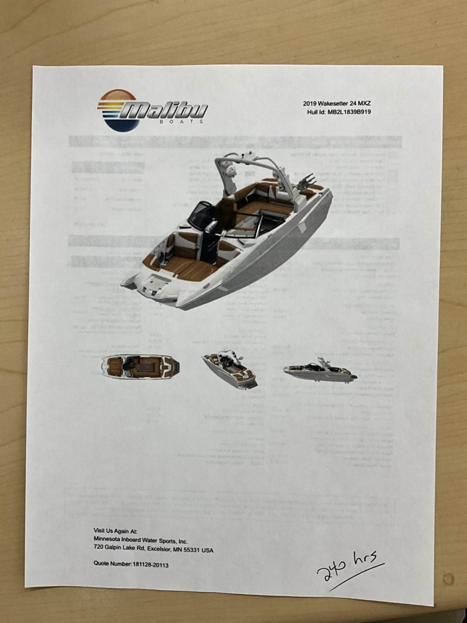 2019 Malibu Boats Wakesetter 24 MXZ for sale in Shawano, Wisconsin