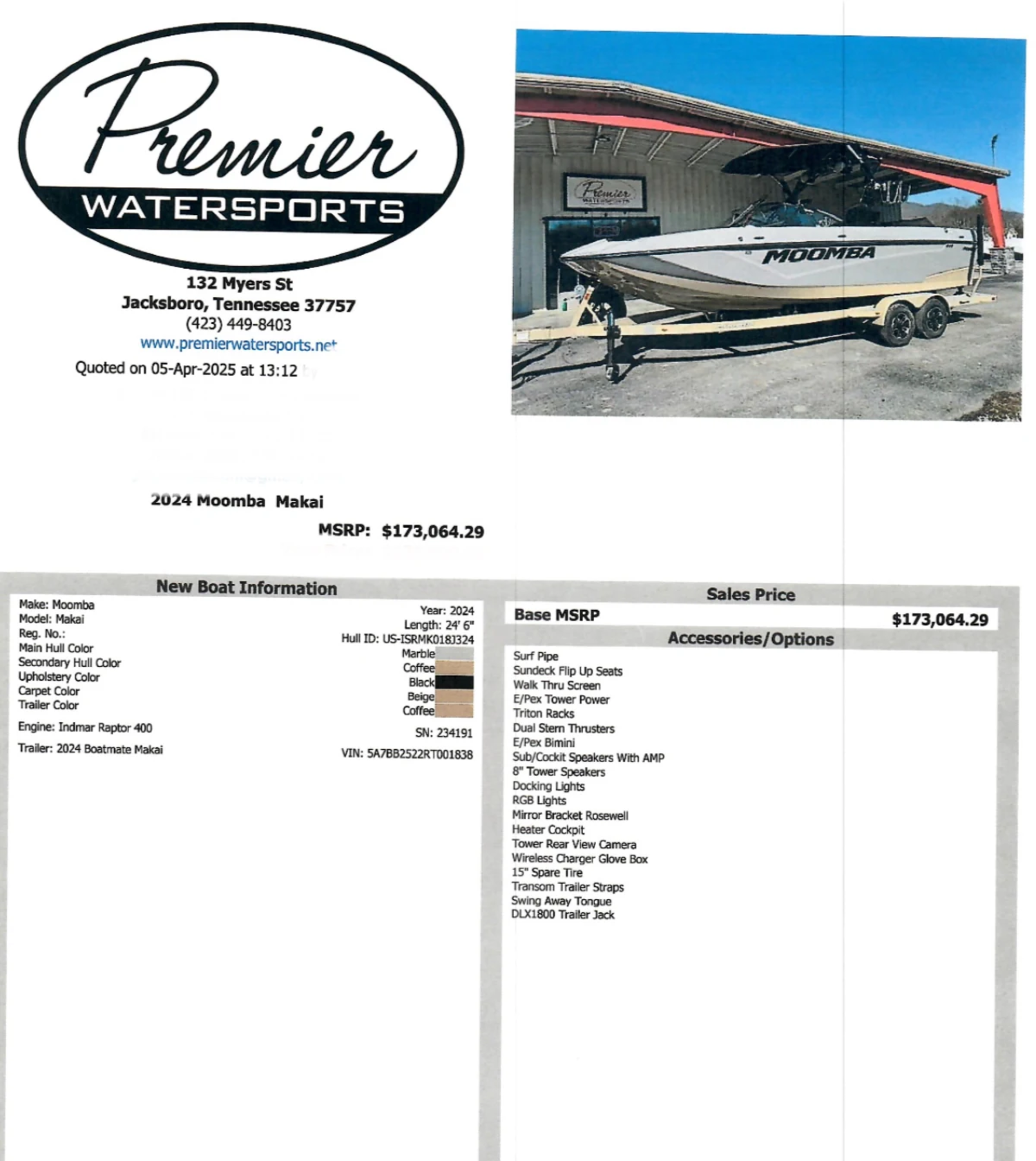 2024 Moomba Boats Makai for sale in ASHLAND, Kentucky