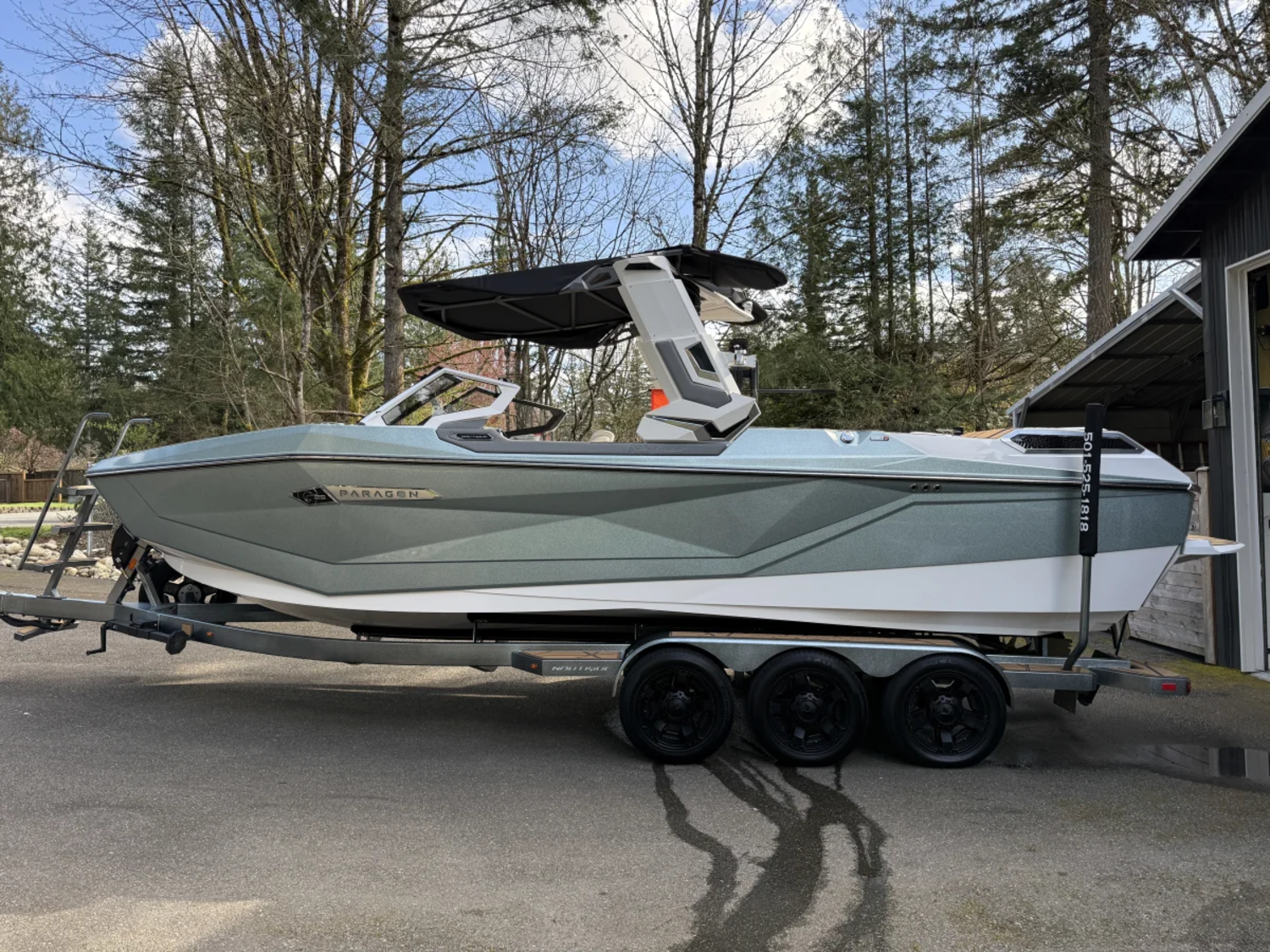 2024 Nautique G25 Paragon with Triple Axle Trailer