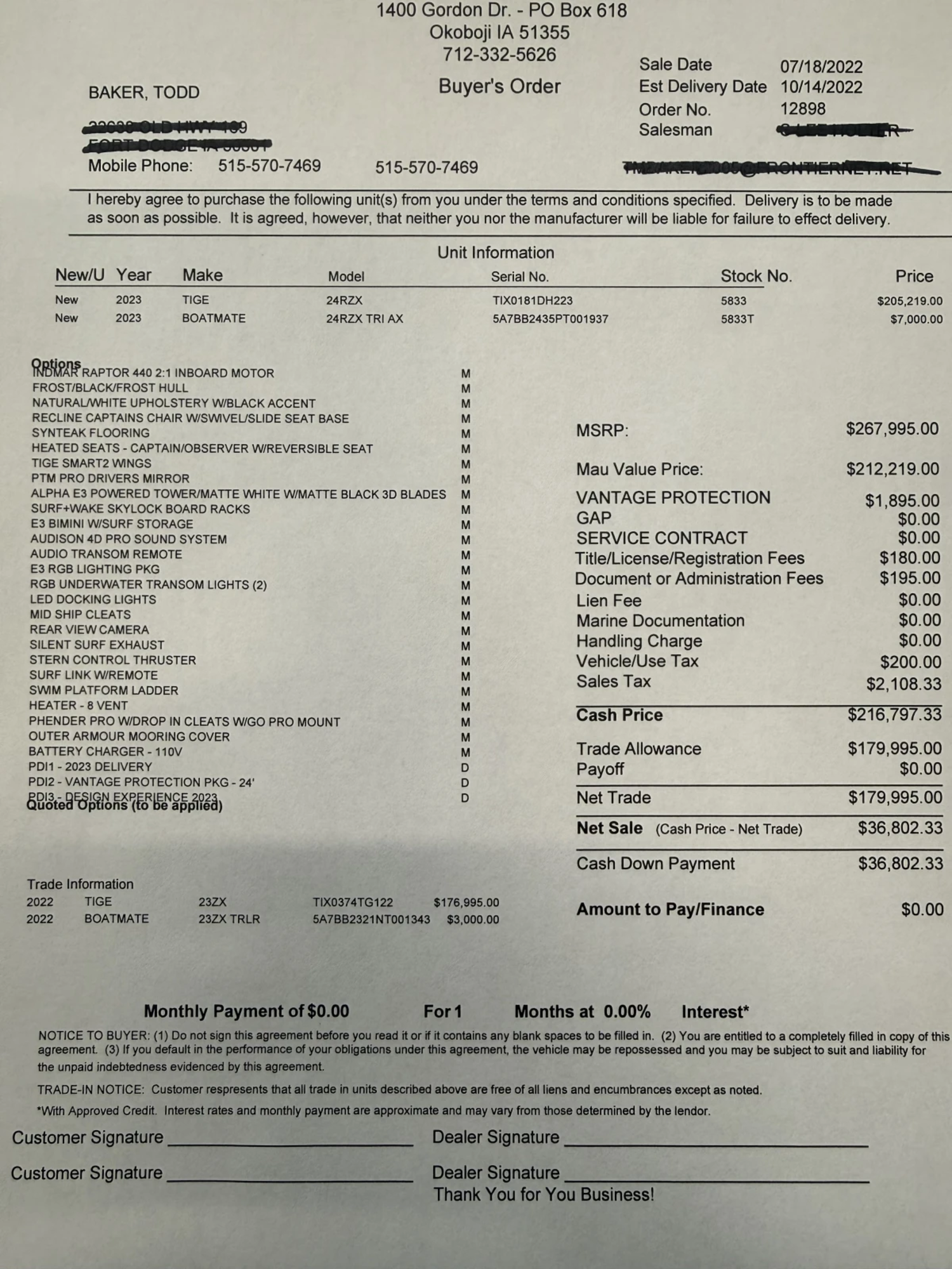 2023 Tige Boats 24RZX
