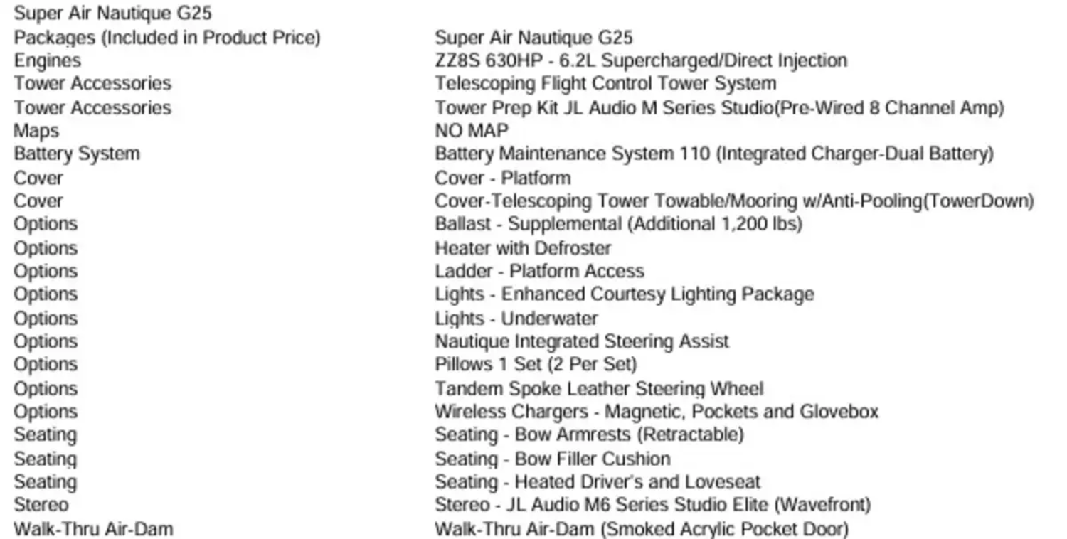 2026 NAUTIQUE G25 with ZZ8S 630HP SUPERCHARGED POWER PLANT