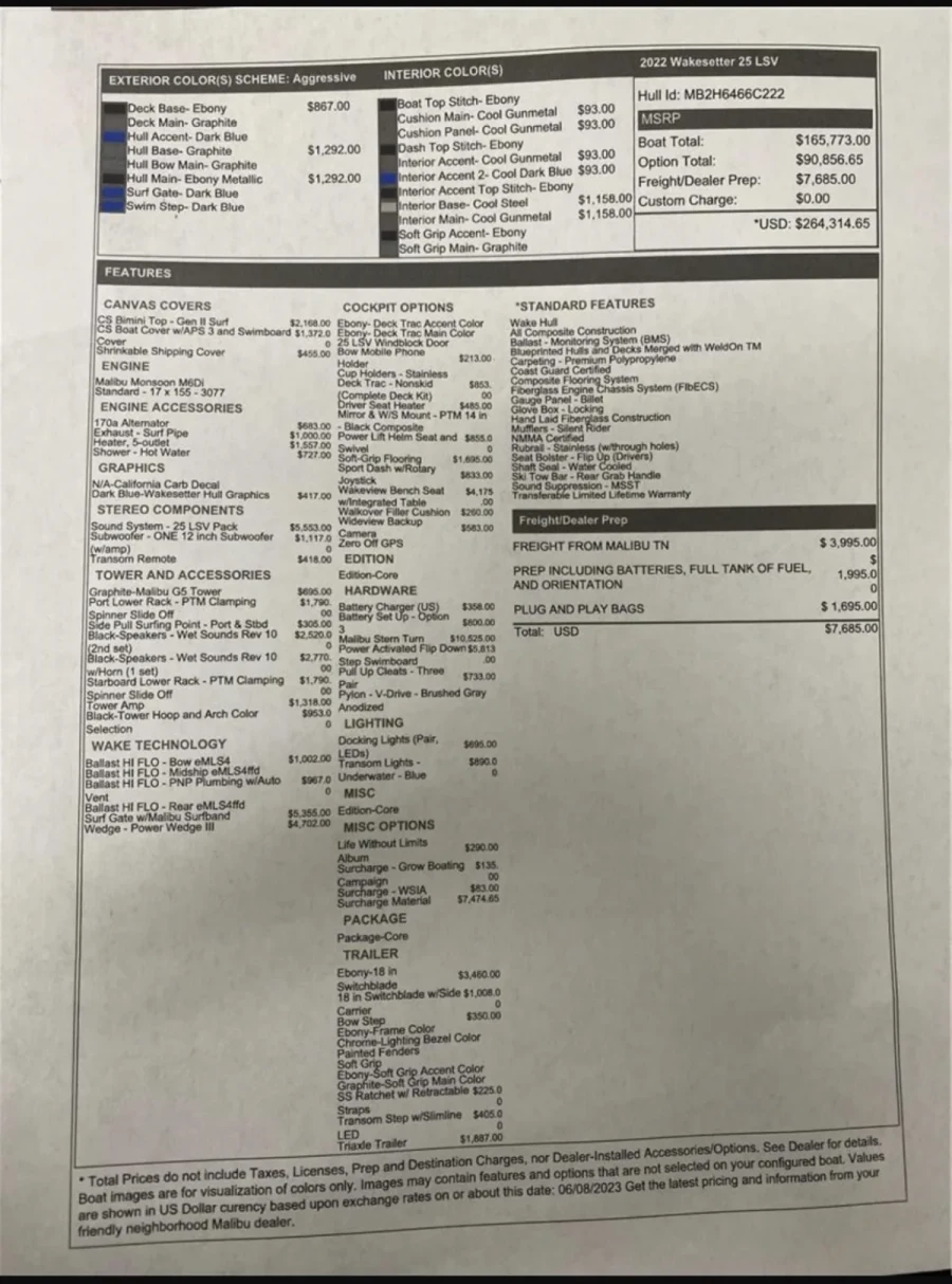 2022 Malibu Boats Wakesetter 25 LSV for sale in Boulder, Nevada