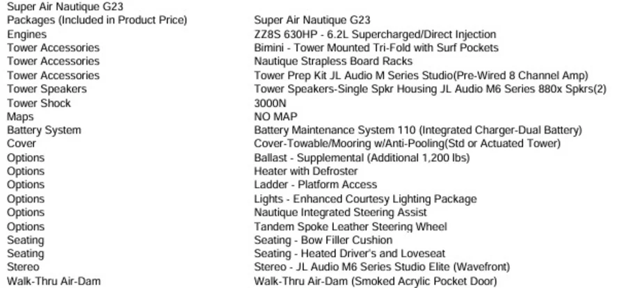 2026 Nautique Boats G23 for sale in , 