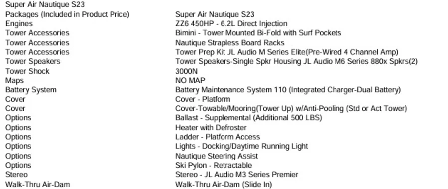 2026 Nautique Boats S23 for sale in , 