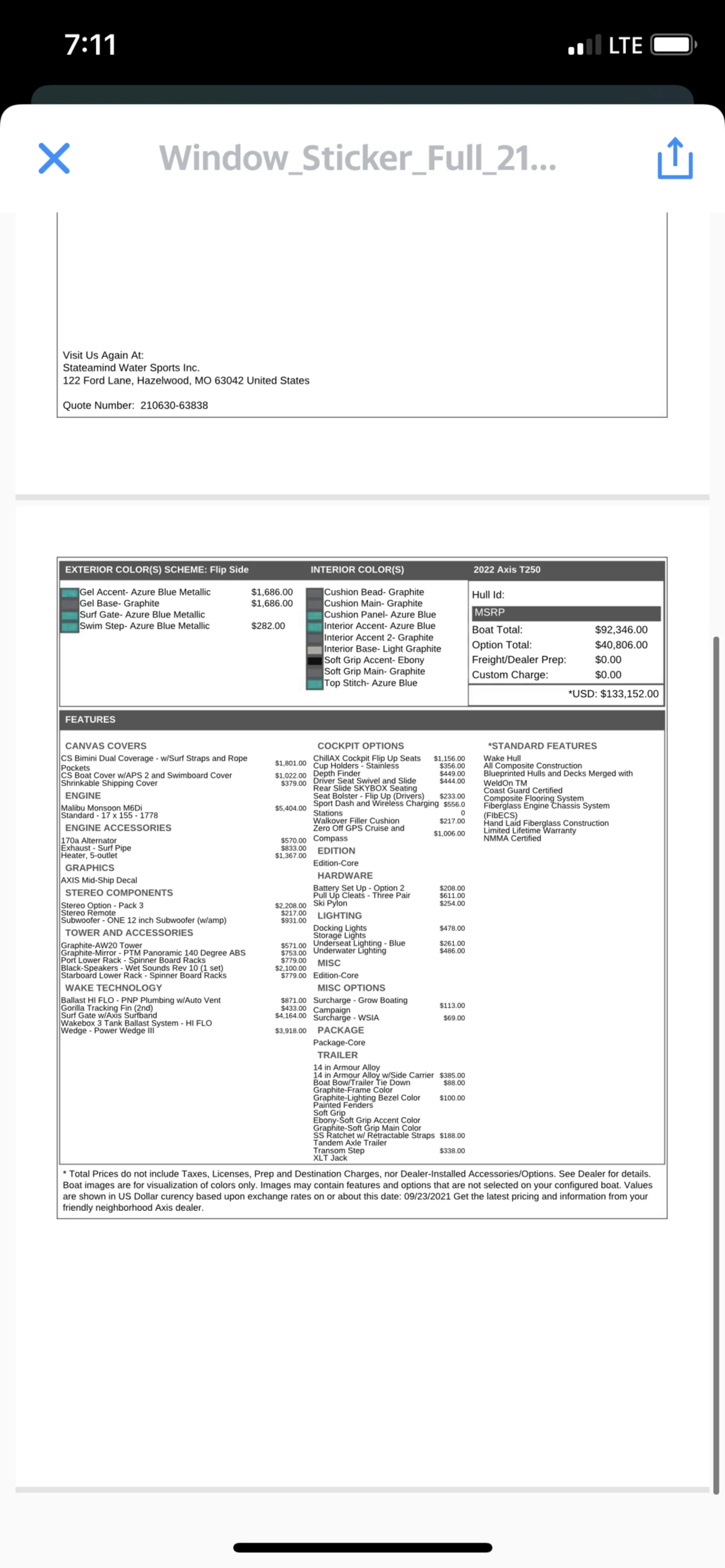 2022 Axis Boats T250