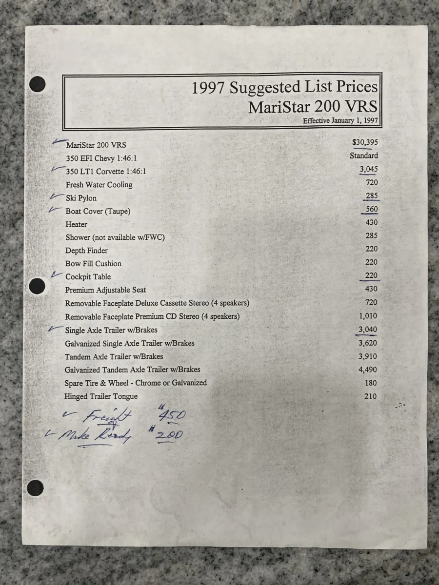 1997 Mastercraft Boats Maristar 200 for sale in tulsa, Oklahoma