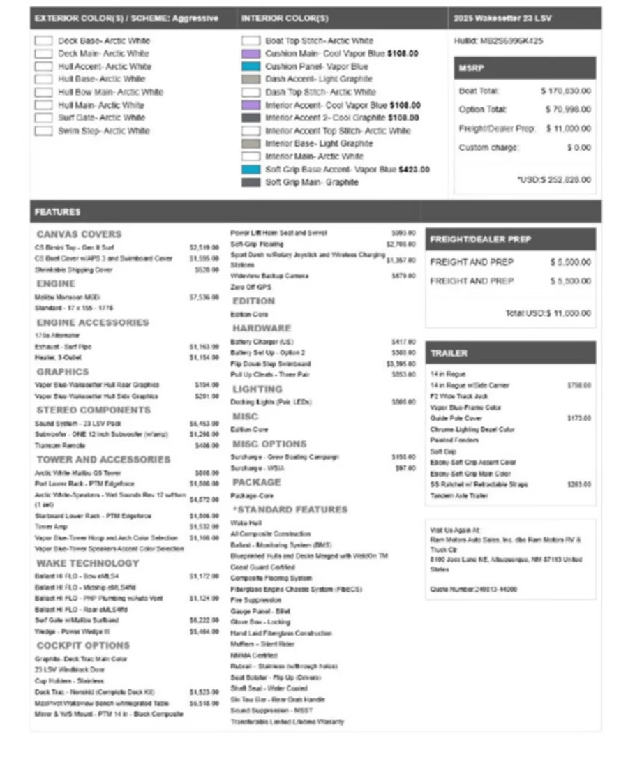 2025 Malibu Boats Wakesetter 23 LSV for sale in albuquerque, New Mexico