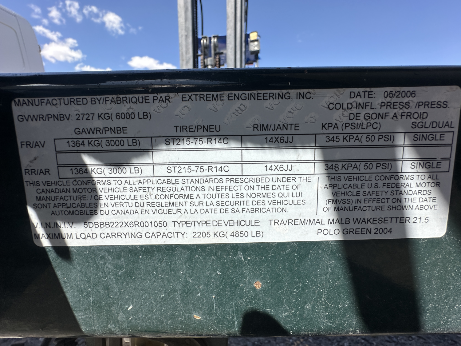 2006 Malibu Wakesetter 21 VLX