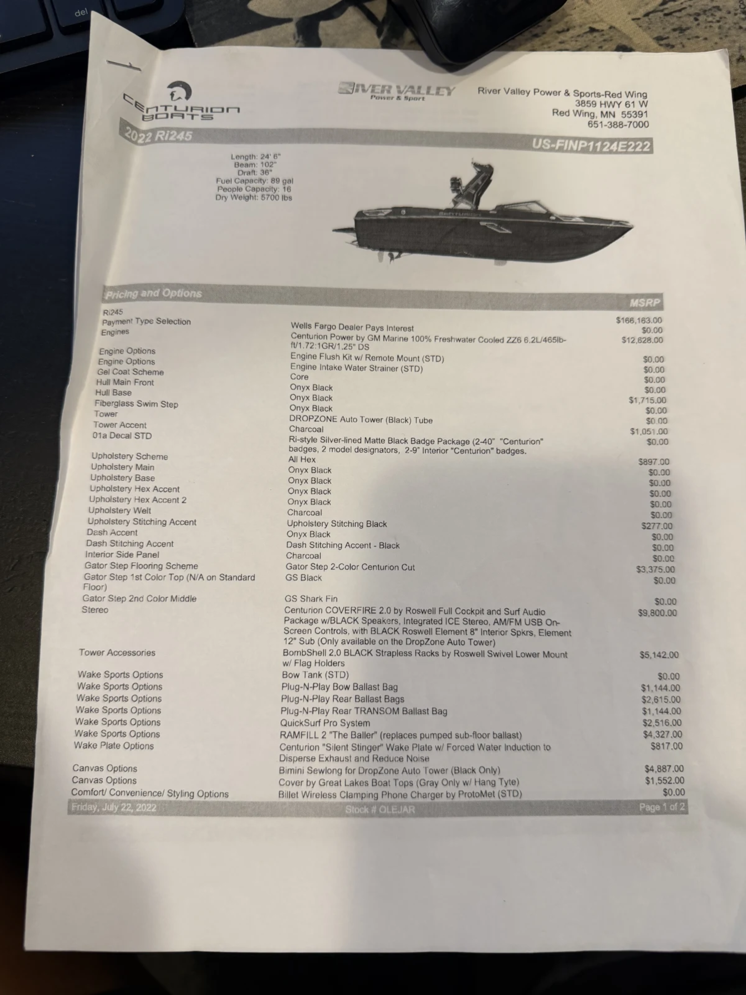 2022 Centurion RI245