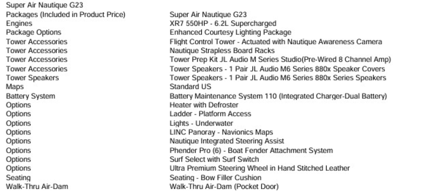 2020 NAUTIQUE G23