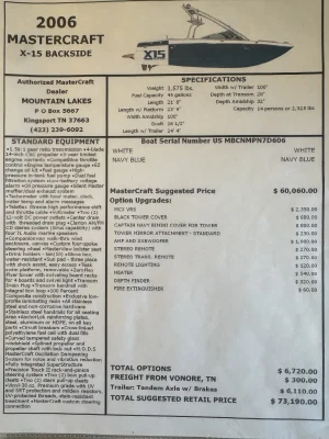 2006 Mastercraft Boats X15 for sale in Southlake, Texas