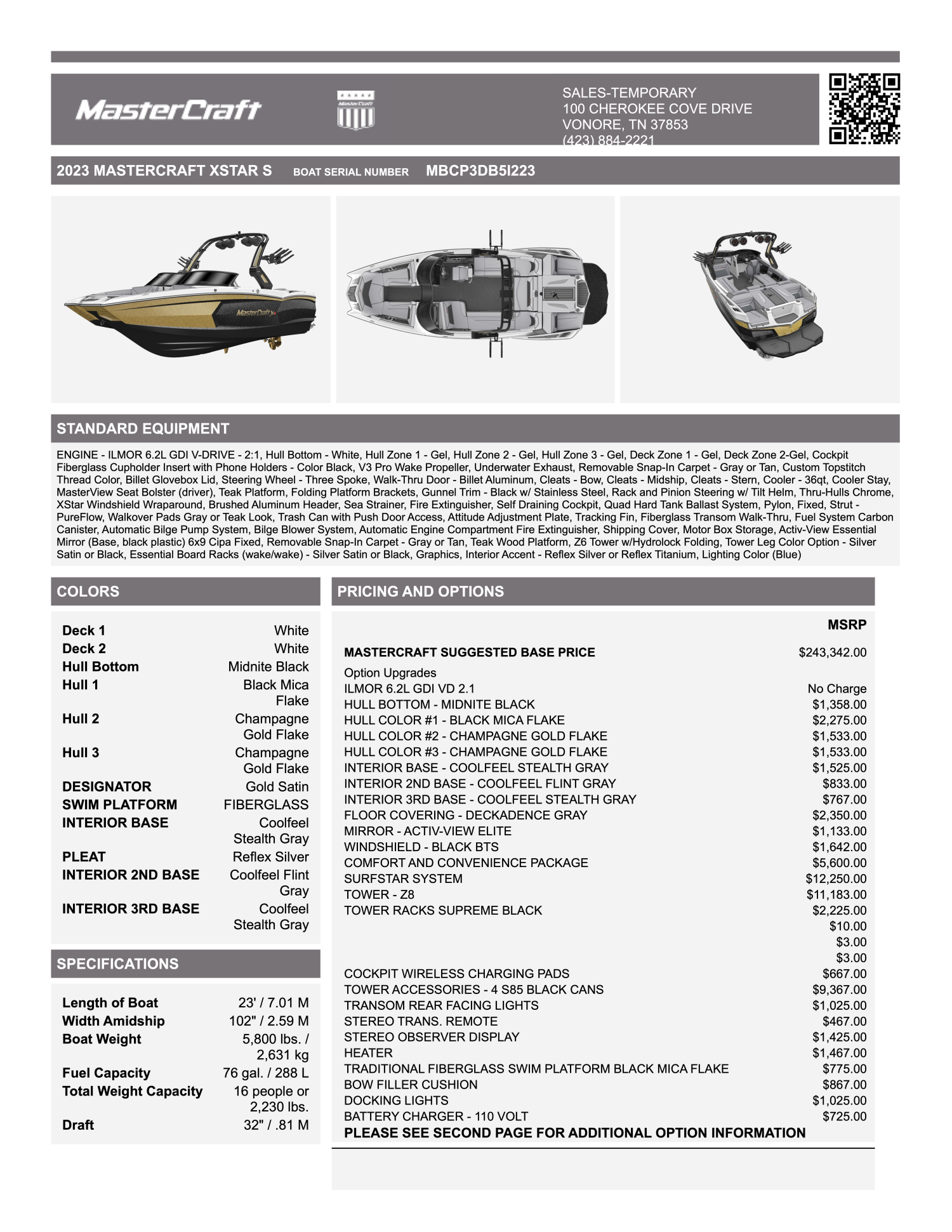 2023 MasterCraft XSTAR S