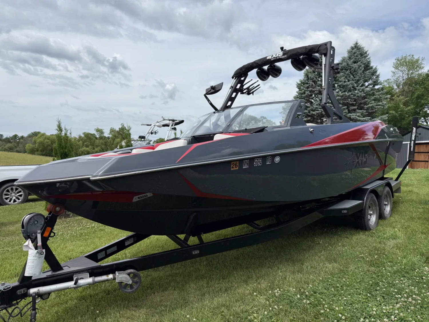 2018 Axis A24, Loaded, Low Hours, Turn-Key Surf & Wake Boat