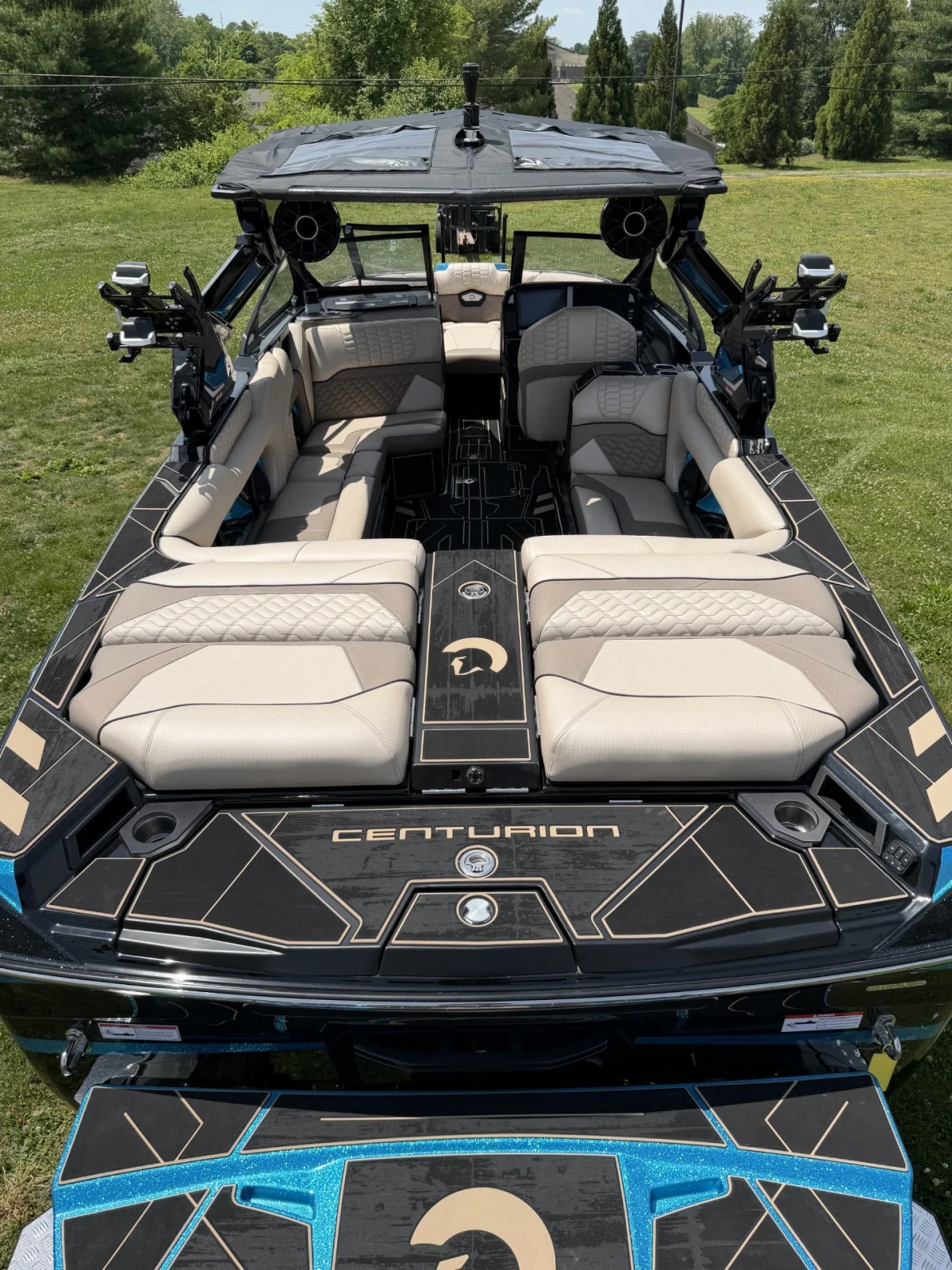 2026 Centurion Ri245 Onyx and Bahama Blue Metal Flake