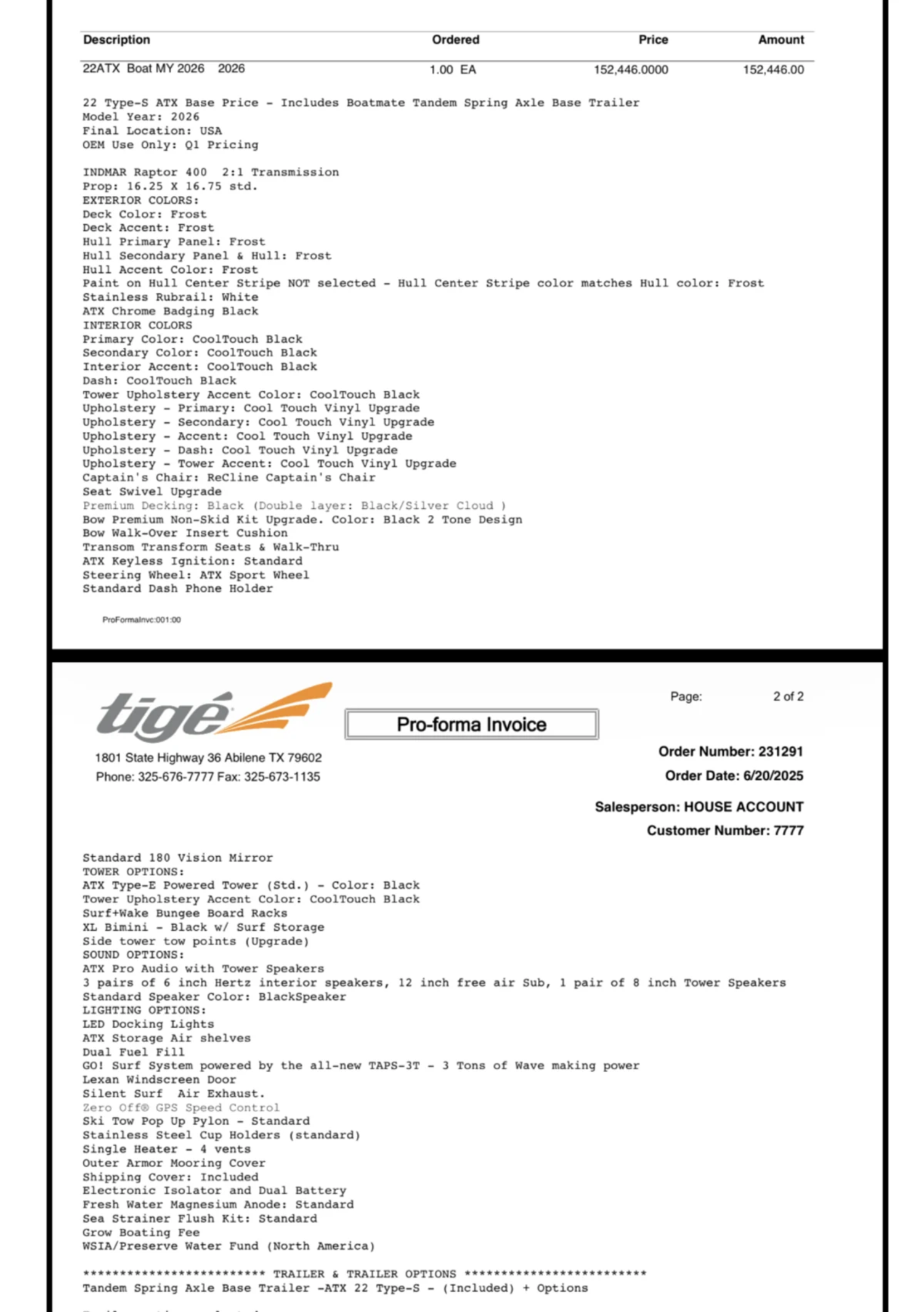 2026 ATX WITH 1 HR  NEW BOAT 