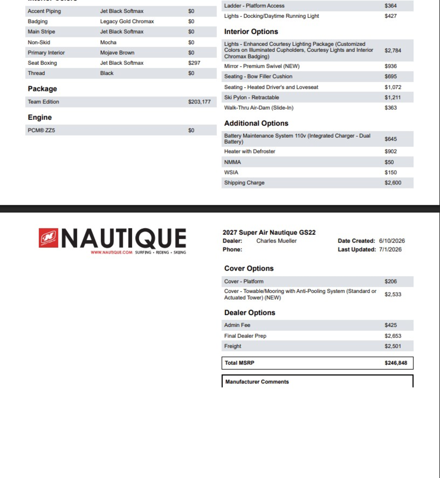 2027 Nautique Super Air GS22